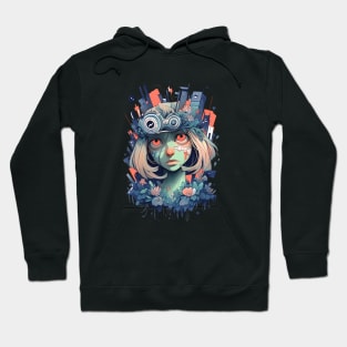 cyber girl Hoodie